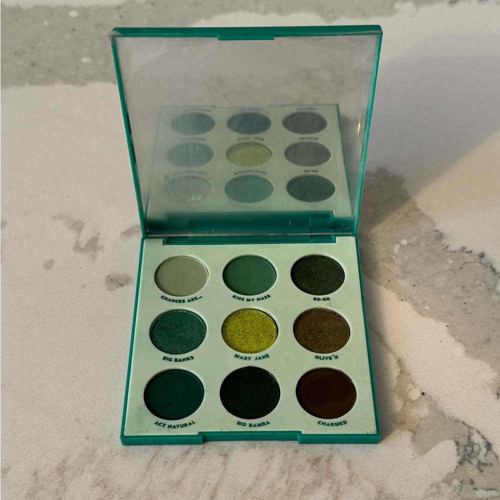 Colourpop Just My Luck Eyeshadow Palette Green St. Patrick’s Day Limited